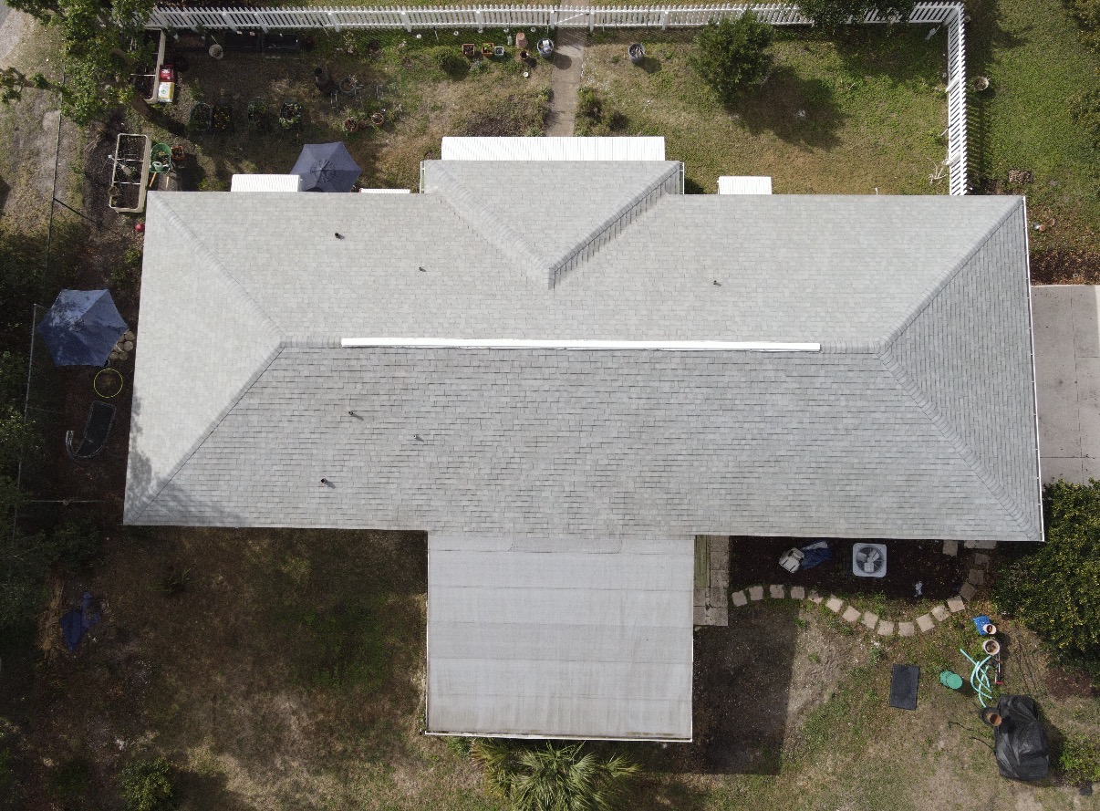 Roof after cleaning