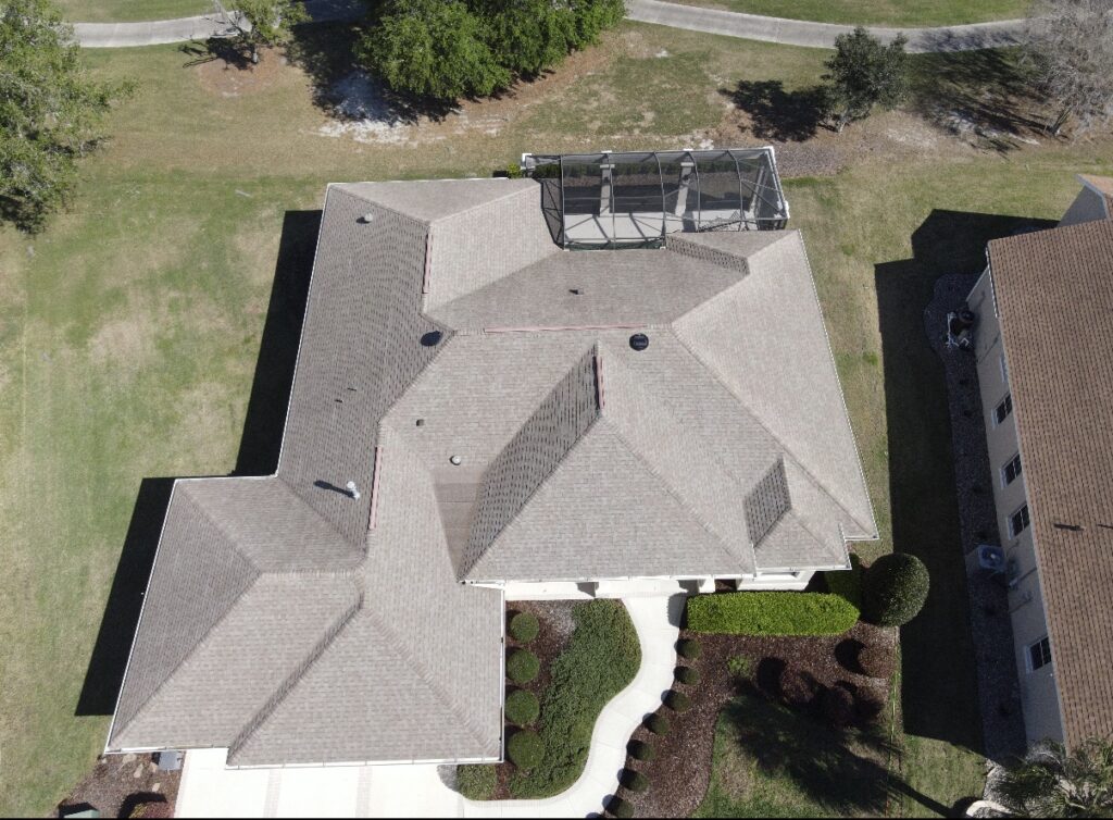 Roof after professional cleaning - restored shingles - Batterbee Roof Cleaning